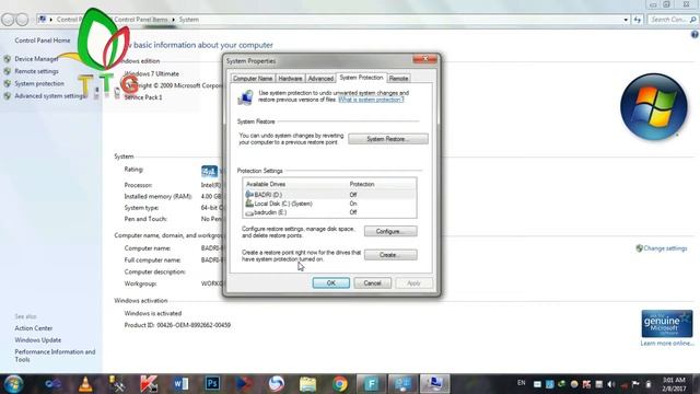 How to Make a System Restore Point in Windows 7 смотреть онлайн