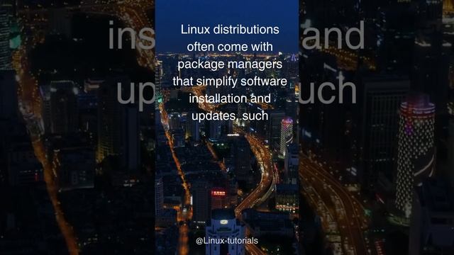 #Linux distributions often comes with a package manager allow software installation and updates смотреть онлайн