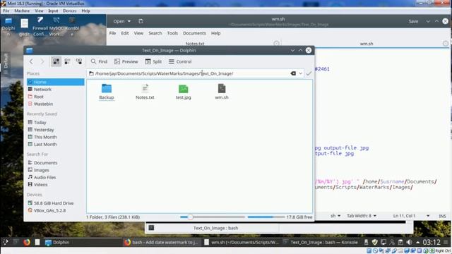 Text Watermark On Image With Linux Mint TUT Example смотреть онлайн