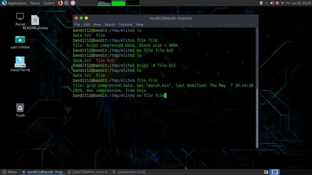 overthewire bandit walkthrough level 11-12 смотреть онлайн