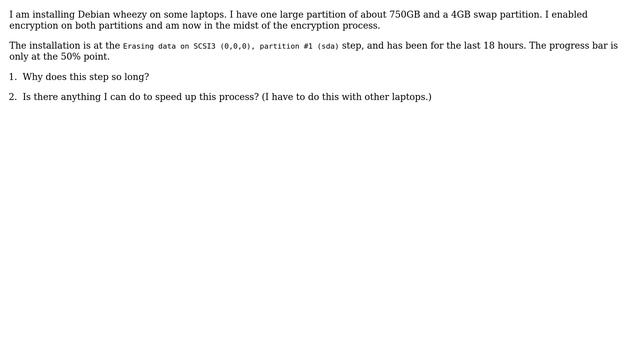 Speeding up encryption during Debian install смотреть онлайн
