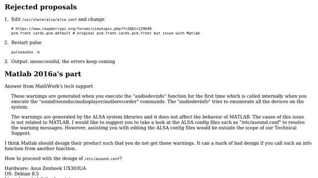 Unix & Linux: How to Resolve these Alsa warnings by /etc/asound.conf? смотреть онлайн