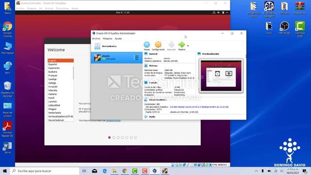 INSTALACION DE UN SISTEMA OPERATIVO (UBUNTU)--VIRTUALVOX смотреть онлайн