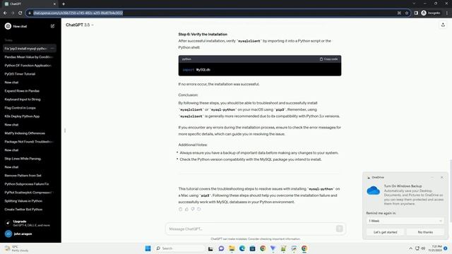 pip3 install mysql python is failing on Mac смотреть онлайн