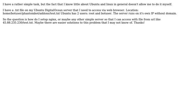 How to read ubuntu file in web browser? смотреть онлайн