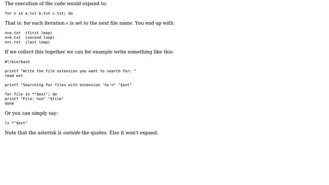 Unix & Linux: Getting the shellscript to display a chosen file extension (5 Solutions!!) смотреть онлайн