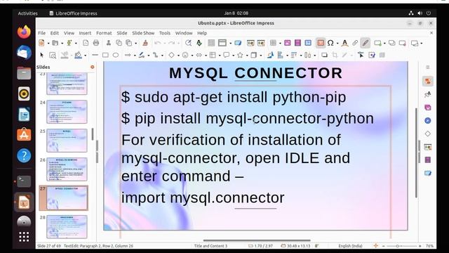 pip conncetor installation in UBUNTU смотреть онлайн