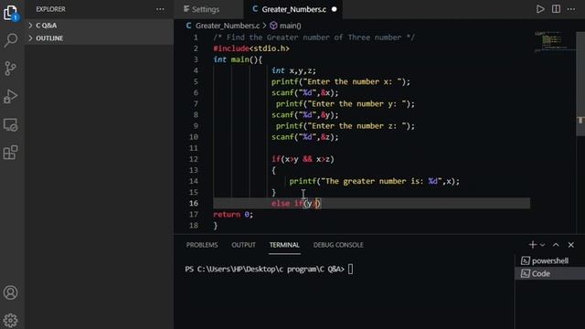 C program to find Greatest of three Number [ in Hindi]. смотреть онлайн