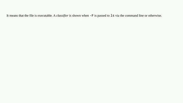 What does the asterisk mean after a filename when you type `ls -l`? смотреть онлайн