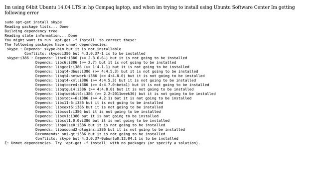 Ubuntu: Unable to install Skype in смотреть онлайн