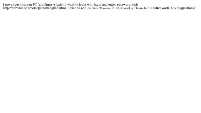Unix & Linux: How to enable on screen keyboard with lxdm? смотреть онлайн