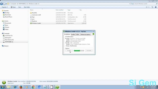 Merubah Windows 7 Menjadi Genuine dengan windows loader смотреть онлайн