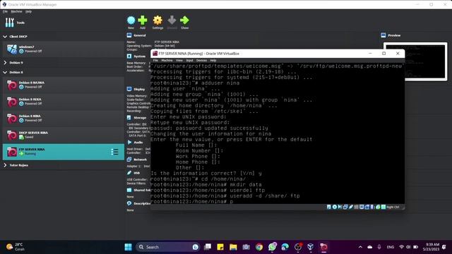 KONFIGURASI FTP SERVER DEBIAN 8 смотреть онлайн