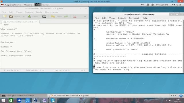 How To Configure Samba in RHEL7.... Subscribe the Channel For More Videos...:) смотреть онлайн