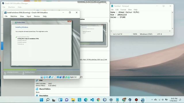 Tutorial Install Windows server 2008 menggunakan VIRTUAL BOX!! смотреть онлайн