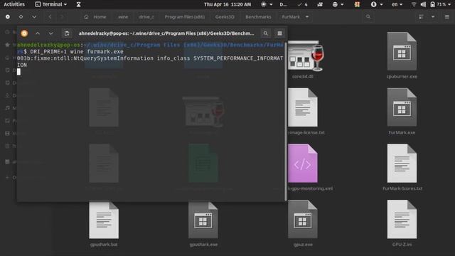 how to open app with dedicated card linux (terminal) смотреть онлайн