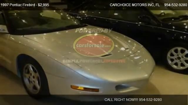 1997 Pontiac Firebird Base - for sale in POMPANO BEACH, FL 33060 смотреть онлайн