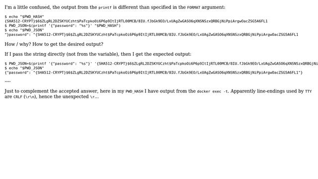 Unix & Linux: Output from the printf is different than specified in the FORMAT argument смотреть онлайн