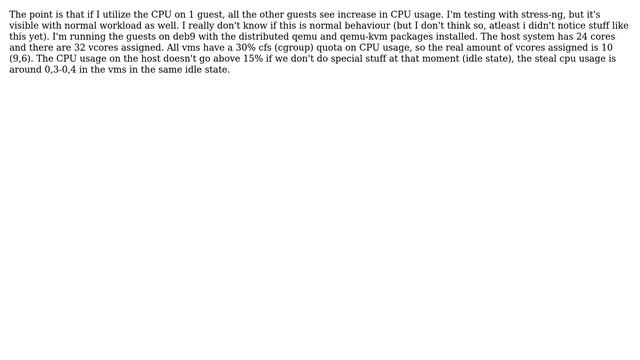 Unix & Linux: CPU usage increases on all guests if 1 guest has high usage (QEMU-KVM) смотреть онлайн