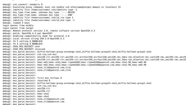 Two hop SSH with multiple user names смотреть онлайн