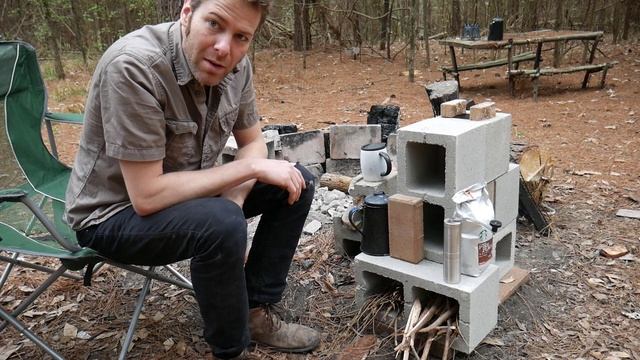 Cinder Block Stove, Shelter Scout, Shed-In-A-Box- Off Grid Cabin in Northeast Texas- visit 4, pt 2 смотреть онлайн
