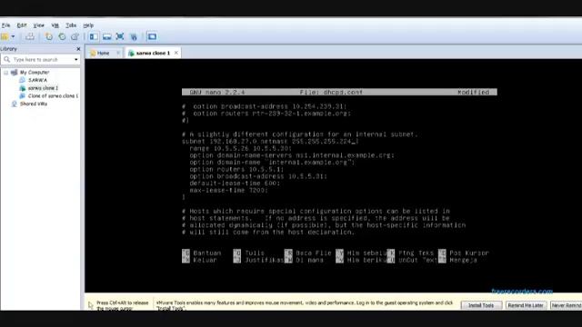 Tutorial setting DHCP server di debian 6 смотреть онлайн