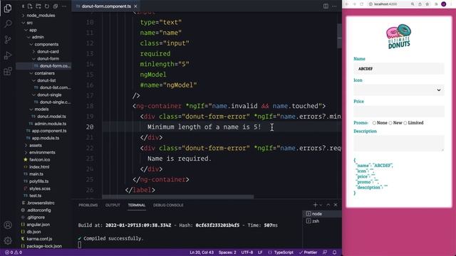 7. Template Forms and Validation смотреть онлайн