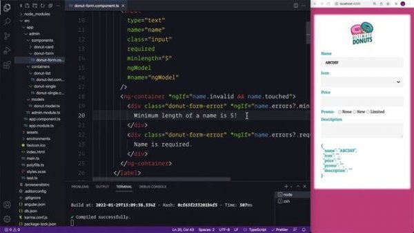 7. Template Forms and Validation