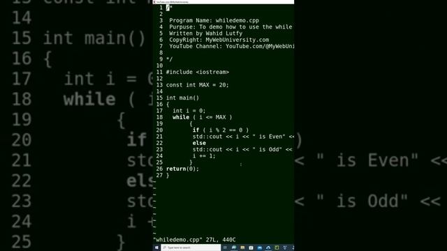 Linux while Loop:Enters the loop initially while the condition is True, & terminate when it is Fals смотреть онлайн