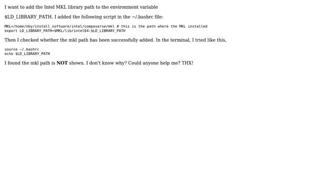 Unix & Linux: How to edit the environment variable $LD_LIBRARY_PATH? смотреть онлайн