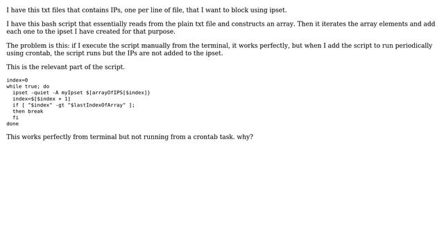 Unix & Linux: ipset not executing from crontab (2 Solutions!!) смотреть онлайн