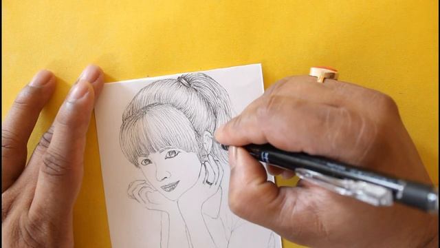 How to draw a girl- step-by-step | Looking out of window || Girl Pencil sketch drawing смотреть онлайн