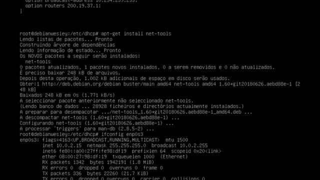 Criando e instalando servidor DHCP no Debian 10 смотреть онлайн