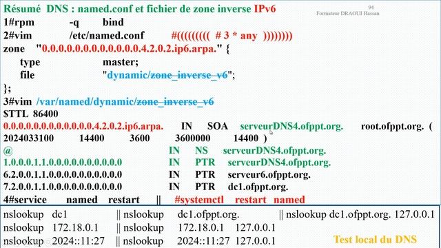 3.3.Résumé DNS sous CentOS 9 - Configuration zone inverse IPv6 смотреть онлайн