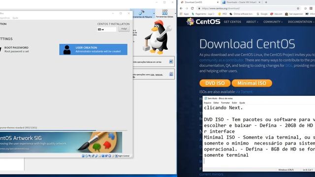 Instalação do CentOS 7 com VirtualBOX смотреть онлайн