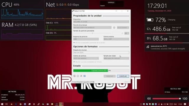 Como Crear un PenDrive de Kali Linux Live con Ayuda de Rufus(Oleh) смотреть онлайн