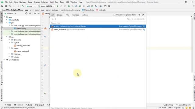آموزش استفاده از کنترل جستجو در منو - افزودن Search View به منو برای جستجوی لیست ویو در اندروید смотреть онлайн
