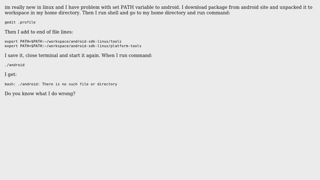 Ubuntu 12.04 android and PATH variables смотреть онлайн
