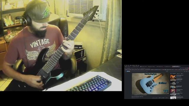 Guitar solo improvisation using OBS on linux - more experimentation смотреть онлайн