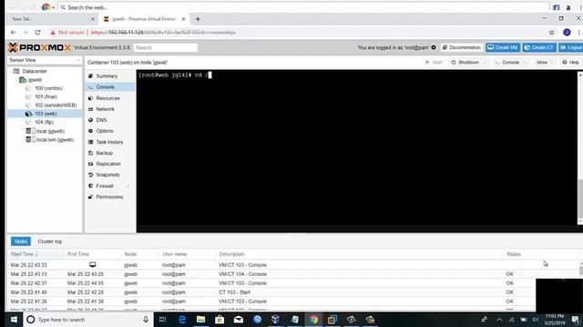 Ftp Centos 7 |proxmox|