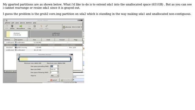 Rearrange partitions in gparted to extend a partition (3 Solutions!!) смотреть онлайн
