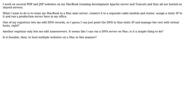 Unix & Linux: How do I host multiple websites on a Mac? смотреть онлайн