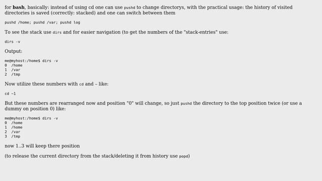 Unix & Linux: How do I use pushd and popd commands? (10 Solutions!!) смотреть онлайн
