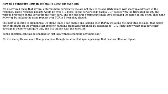 DevOps & SysAdmins: How to enable DNS over TCP for resolving names on linux? смотреть онлайн