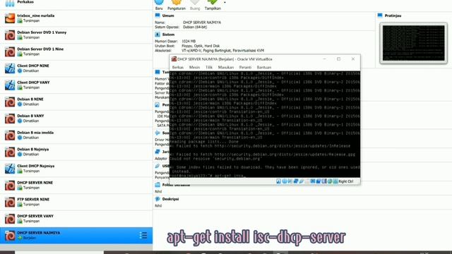 Konfigurasi DHCP SERVER(debian 8) смотреть онлайн