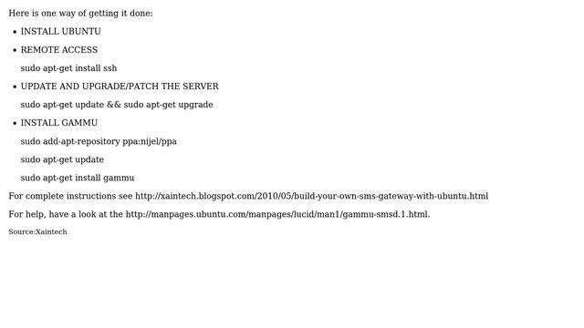 Ubuntu: sms server for ubuntu server (2 Solutions!!) смотреть онлайн