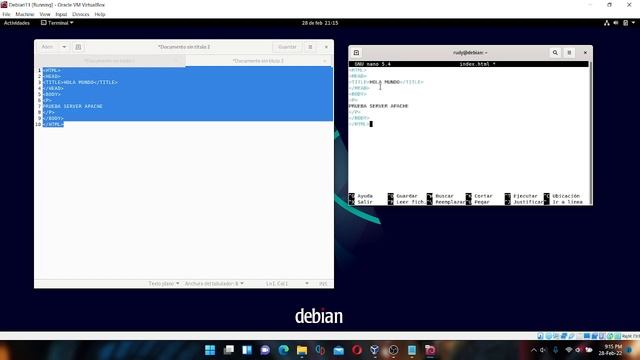 Server Apache en Debian смотреть онлайн