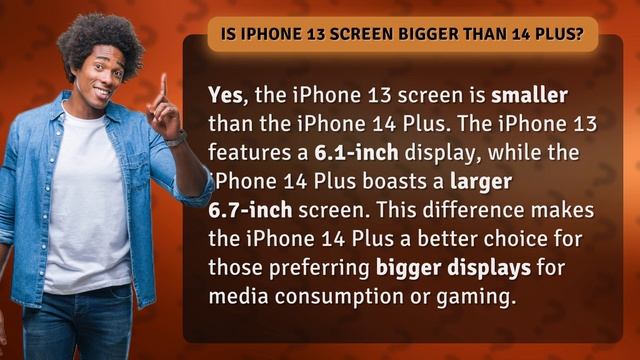Is iPhone 13 screen bigger than 14 Plus? смотреть онлайн