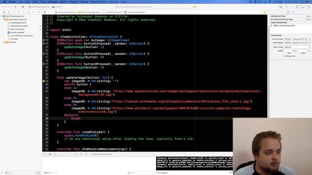 iOS Dev. #2 - Grand Central Dispatch Multithreading Tutorial, Stack Views & Image Fetching Swift 3. смотреть онлайн