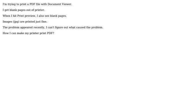 Ubuntu: PDF files are printed as blank pages. смотреть онлайн